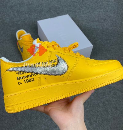 Nike Air Force 1 Low Off-White ICA University Gold