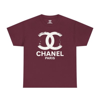 Chanel Uniquy T Shirt Maroon Size USA