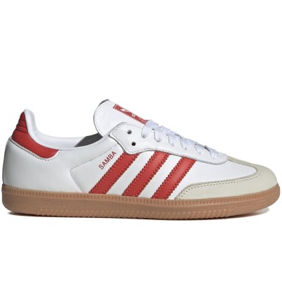 adidas Samba OG White Solar Red Gum - IF6513