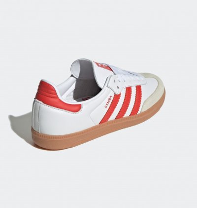 adidas Samba OG White Solar Red Gum - IF6513