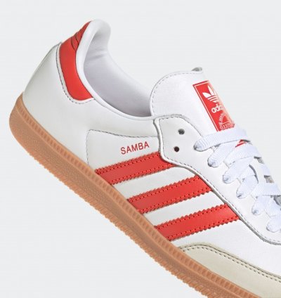 adidas Samba OG White Solar Red Gum - IF6513