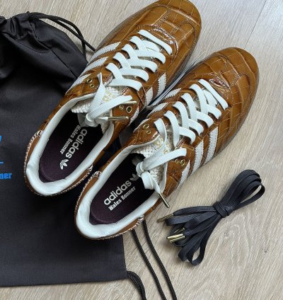 Adidas Brown Croc Samba Sz 10