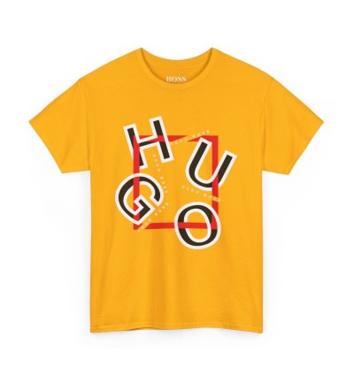 HUGO BOSS Shirt Size Usa S to 5XL Gold