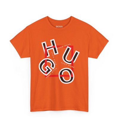 HUGO BOSS Shirt Size Usa S to 5XL Orange