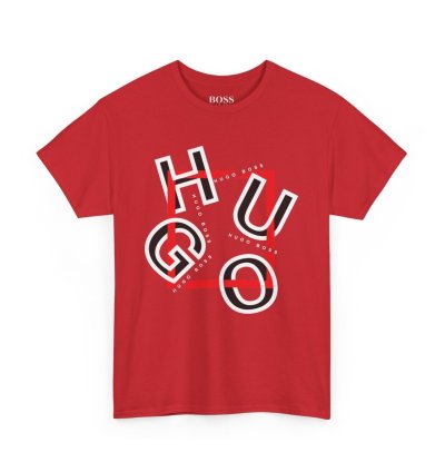HUGO BOSS Shirt Size Usa S to 5XL RED