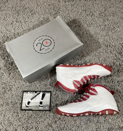 2005 Jordan 10 Retro Red Steel Rare Collectible