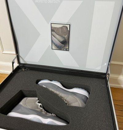 2021 Jordan 11 Cool Grey Special Corporate Briefcase Set-Up