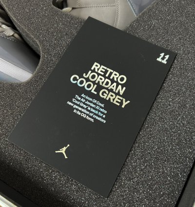 2021 Jordan 11 Cool Grey Special Corporate Briefcase Set-Up