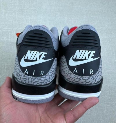 2024 Jordan 3 Black Cement Men 10 5