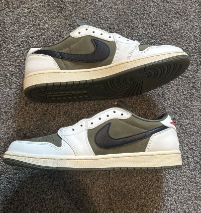 Air Jordan 1 Low OG SP Medium Olive Size 13