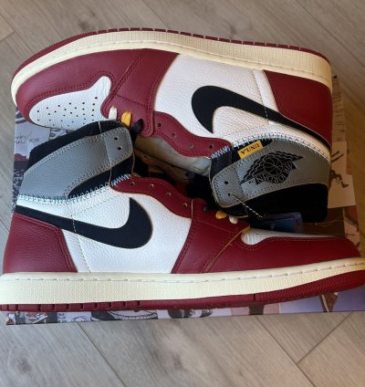 Air Jordan 1 Retro High OG SP Union LA Chicago Shadow Sz 12