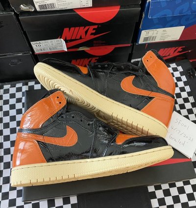 Air Jordan 1 Retro High Shattered Backboard 3 0 GS Size 7Y