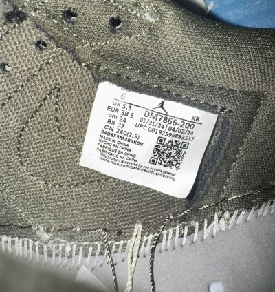Air Jordan 1 Retro Low Travis Scott Medium Olive US 6