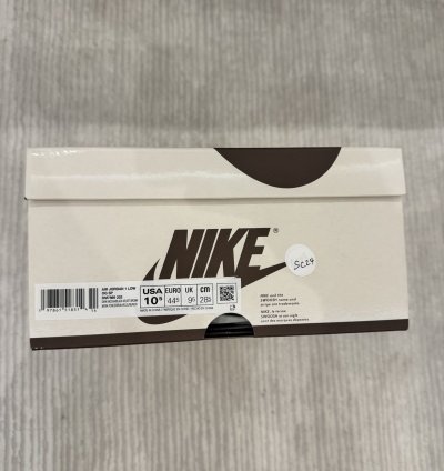 Air Jordan 1 Retro Low Travis Scott Velvet Brown US 10 5