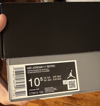 Air Jordan 11 Retro Legend Blue Columbia size 10 5 2024