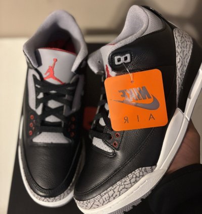 Air Jordan 3 Black Cement 2024