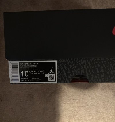 Air Jordan 3 Black Cement 2024