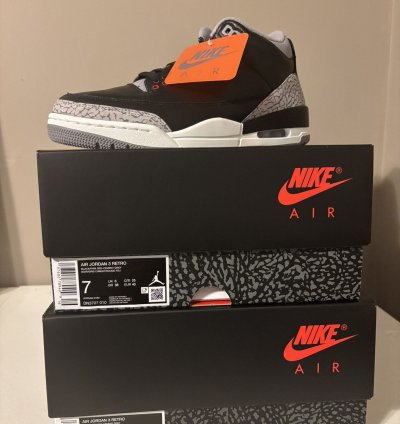 Air Jordan 3 Black Cement 2024