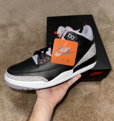 Air Jordan 3 Retro Black Cement 2024