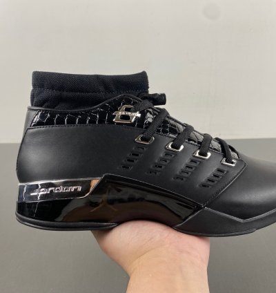 Air Jordan 17 OG Low Black Chrome - 303891-004