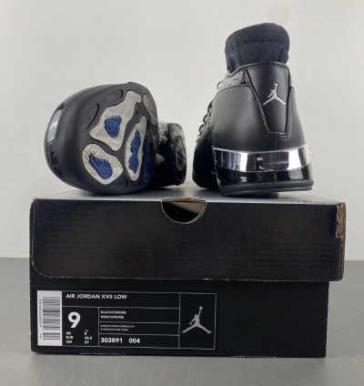 Air Jordan 17 OG Low Black Chrome - 303891-004