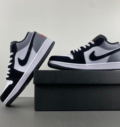 Air Jordan 1 Low SE White Black Matte Silver - HF3148-106