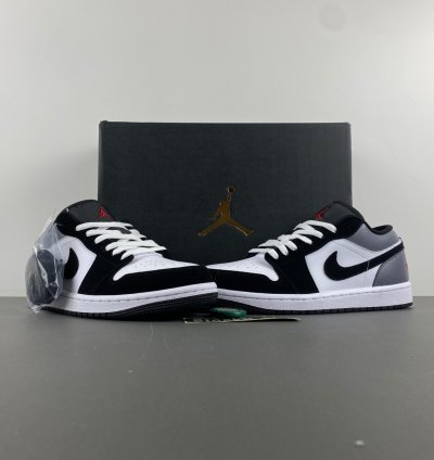 Air Jordan 1 Low SE White Black Matte Silver - HF3148-106