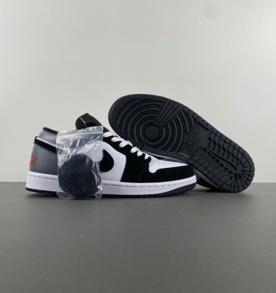 Air Jordan 1 Low SE White Black Matte Silver - HF3148-106