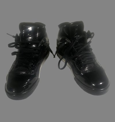 Air Jordan 4 Retro 11LAB4 Black Patent Leather