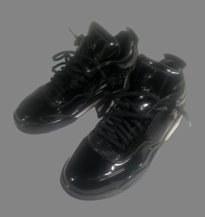 Air Jordan 4 Retro 11LAB4 Black Patent Leather