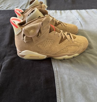 Air Jordan 6 Retro Travis Scott British Lhaki