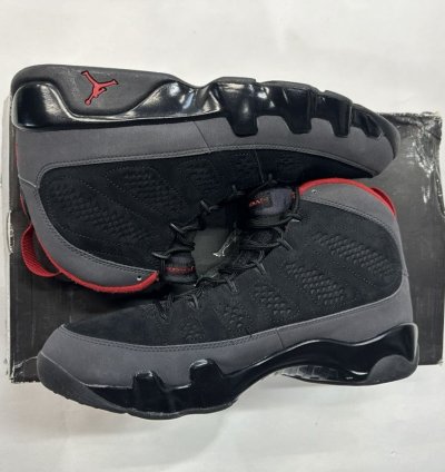Air Jordan 9 retro black varsity red-dark charcoal 2010