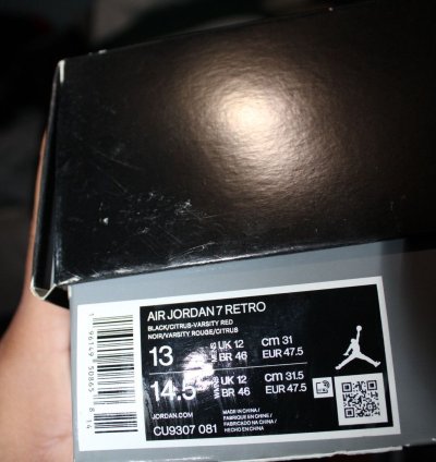 Air Jordan retro 7 citrus 2022