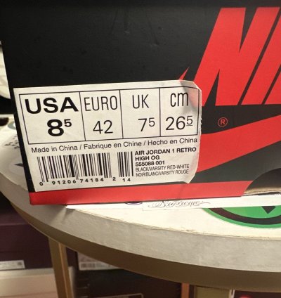 Bred Air Jordan 1 ( BANNED )