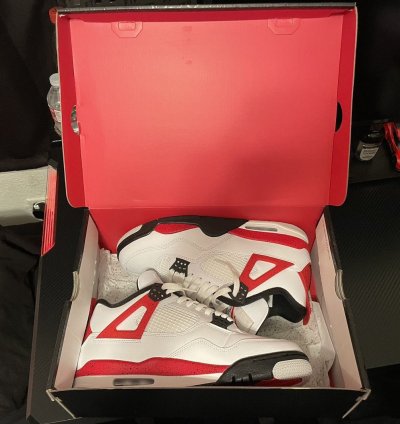 DS Size 10 - Nike Air Jordan Retro 4 Red Cement