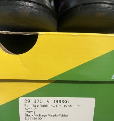 Familia SB Dunk low pro First Avenue