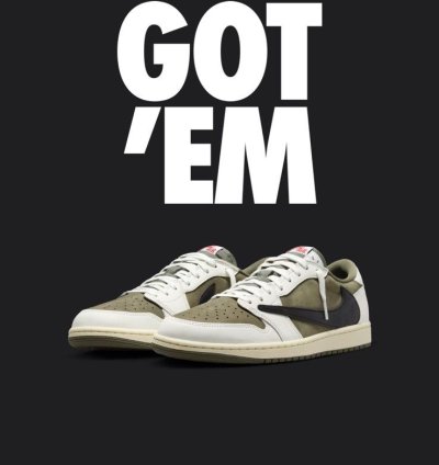 jordan 1 low travis scott olive