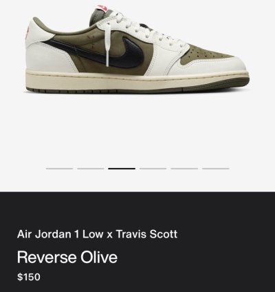 jordan 1 low travis scott olive