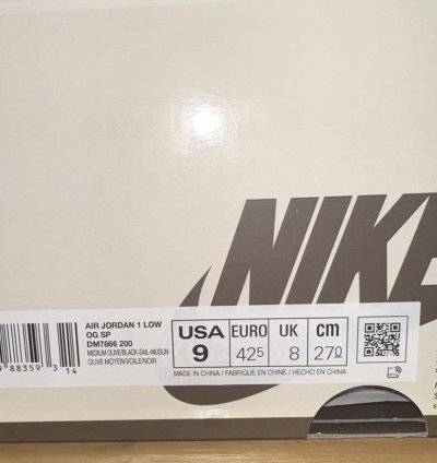 Jordan 1 Retro Low (Travis Scott Medium Olive)