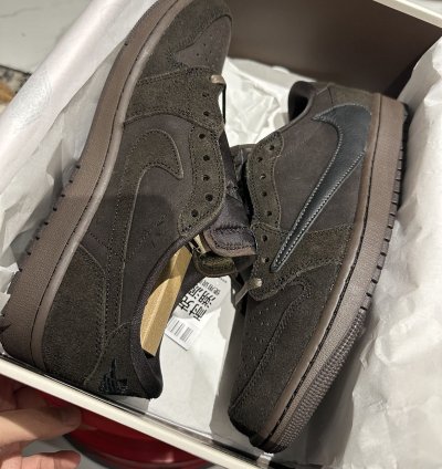 Jordan 1 Travis Scott Vetvet Brown Retro Low TS