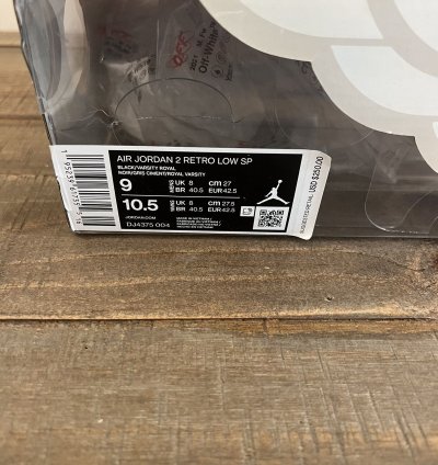 Jordan 2 Retro Low SP Off-White Black Blue