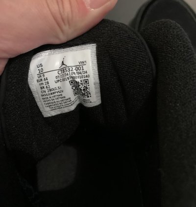 Jordan 3 black cat size 10