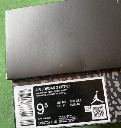 Jordan 3 Black Cement
