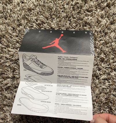 JORDAN 3 BLACK CEMENT 2024 NEW