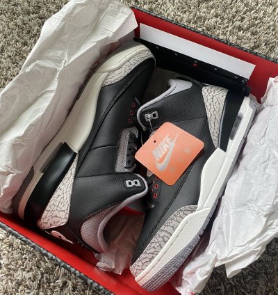 JORDAN 3 BLACK CEMENT 2024 NEW