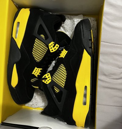 Jordan 4 Black and Yellow