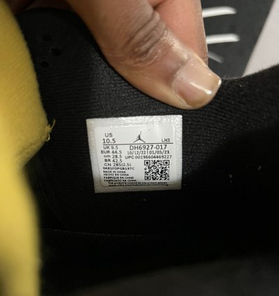 Jordan 4 Black and Yellow
