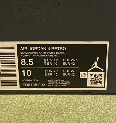 Jordan 4 Fear (2024)