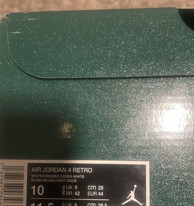 Jordan 4 Retro Oxidized Green Size 10