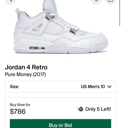 Jordan 4 Retro Pure Money 2017